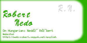 robert nedo business card